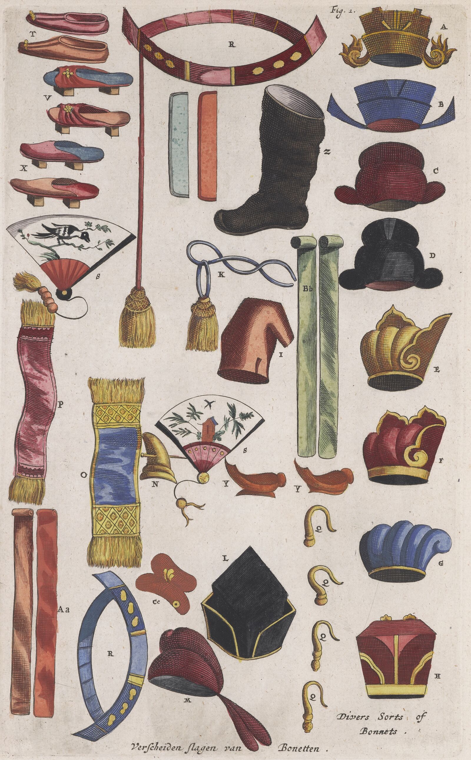 Jacob van Meurs and workshop: Mandarin Insignia, 1670, University of Amsterdam