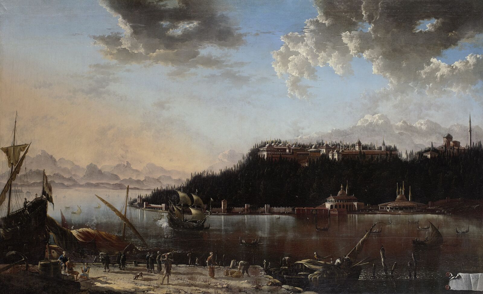 Hans de Jode: View of the Tip of the Seraglio with Topkapı Palace, 1659, Kunsthistorisches Museum Wien, Vienna