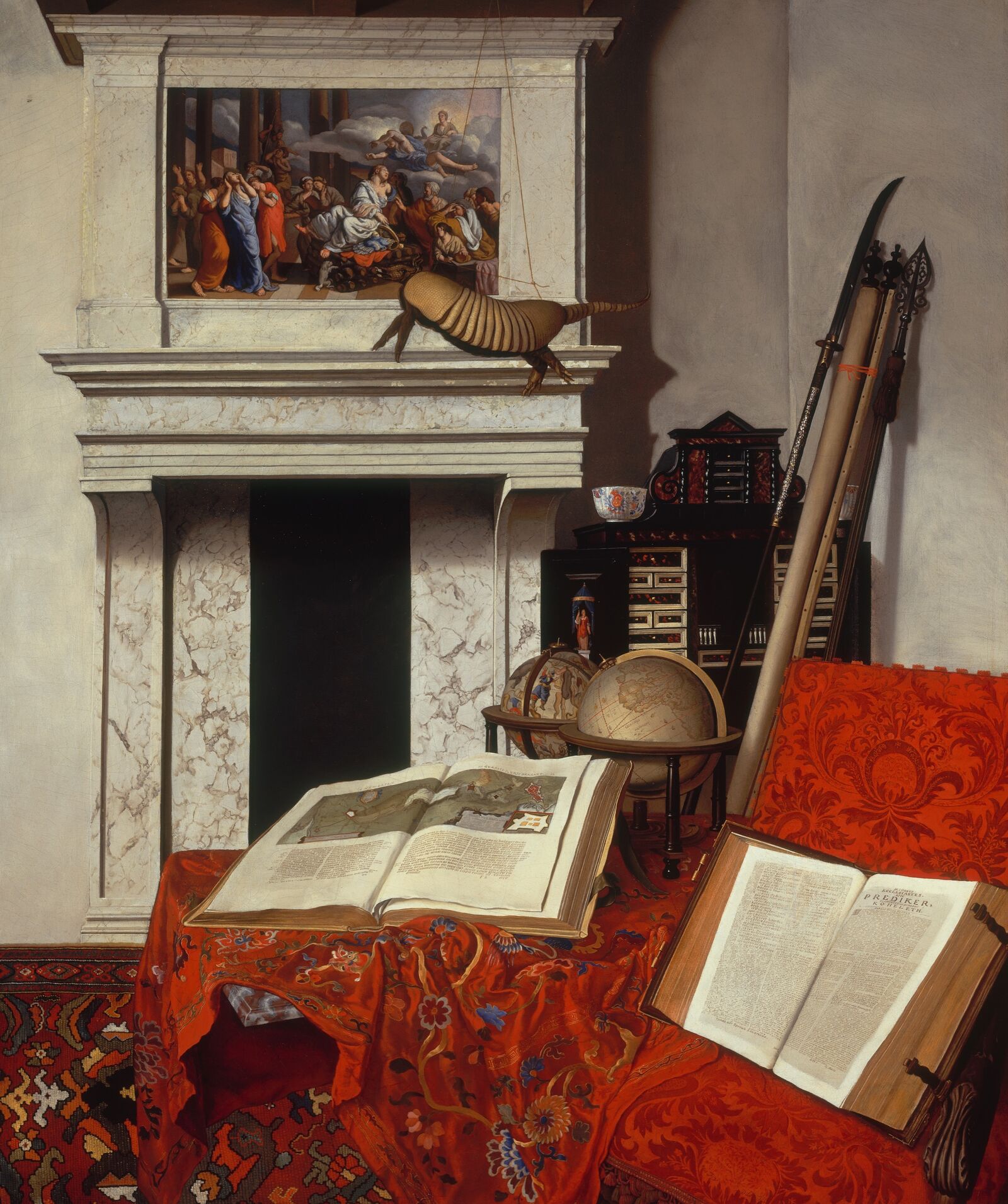 Jan van der Heyden: Room Corner with Curiosities, 1712, Szépmüvészeti Múzeum, Budapest 