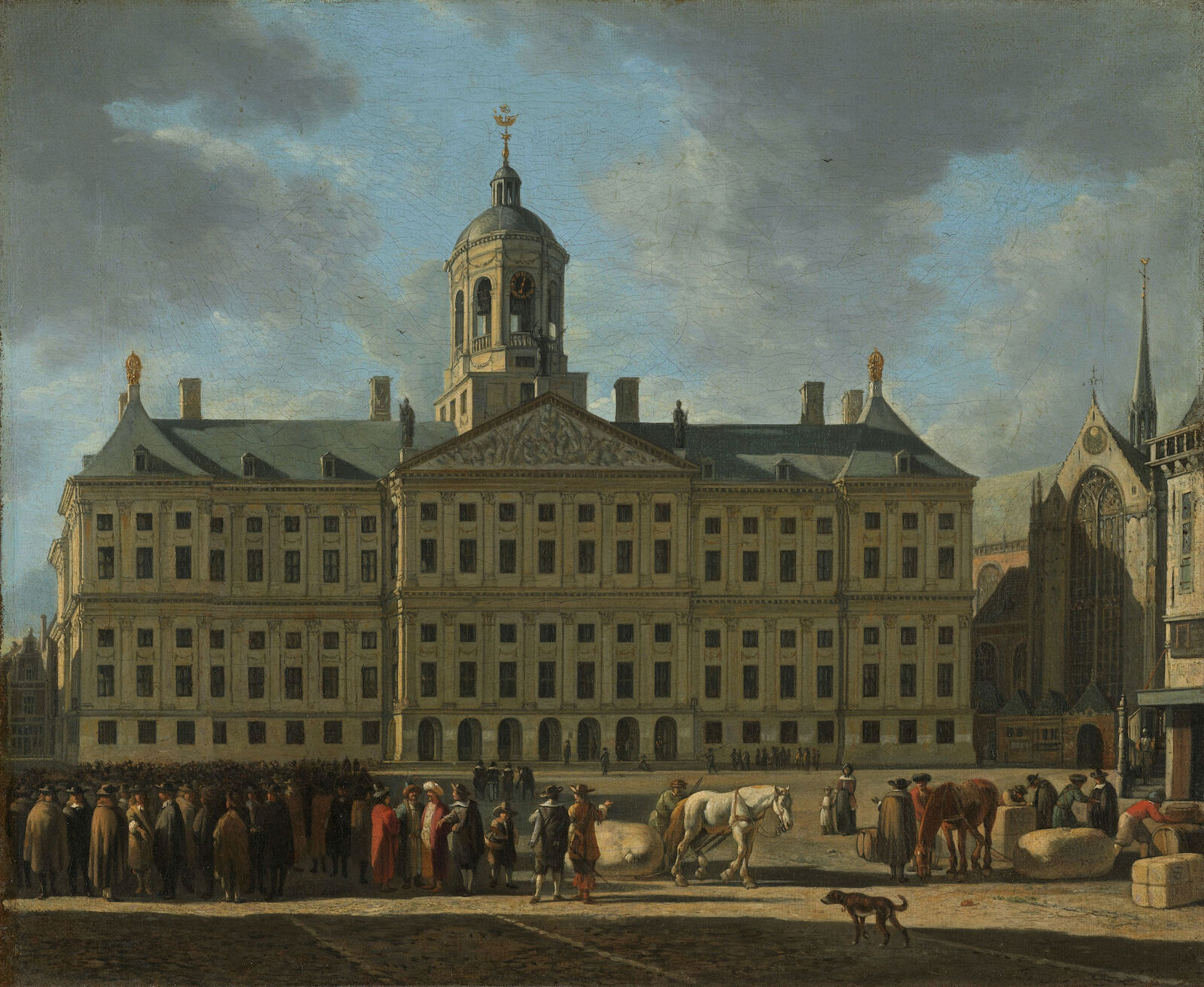 Gerrit Adriaensz Berckheyde: The Town Hall on Dam Square in Amsterdam, 1672, Rijksmuseum, Amsterdam