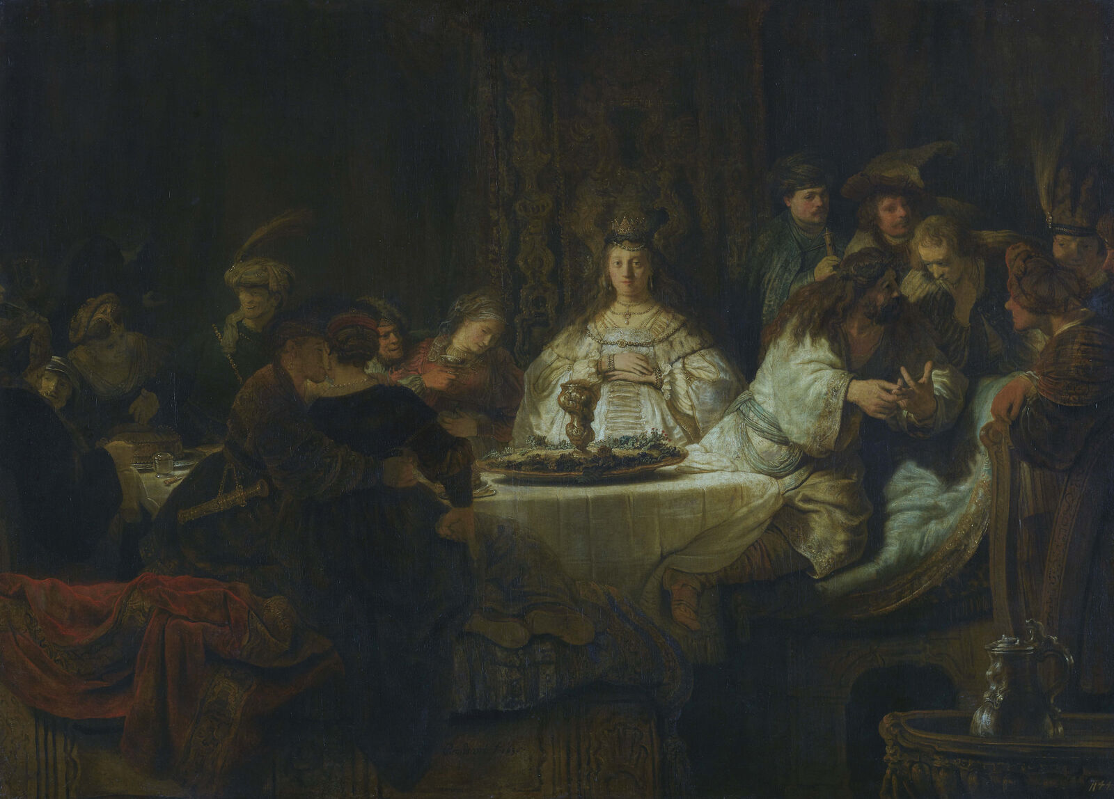 Rembrandt Harmensz van Rijn: Samson Proposing the Riddle at the Wedding Feast, 1638, Gemäldegalerie Alte Meister, Staatliche Kunstsammlungen Dresden