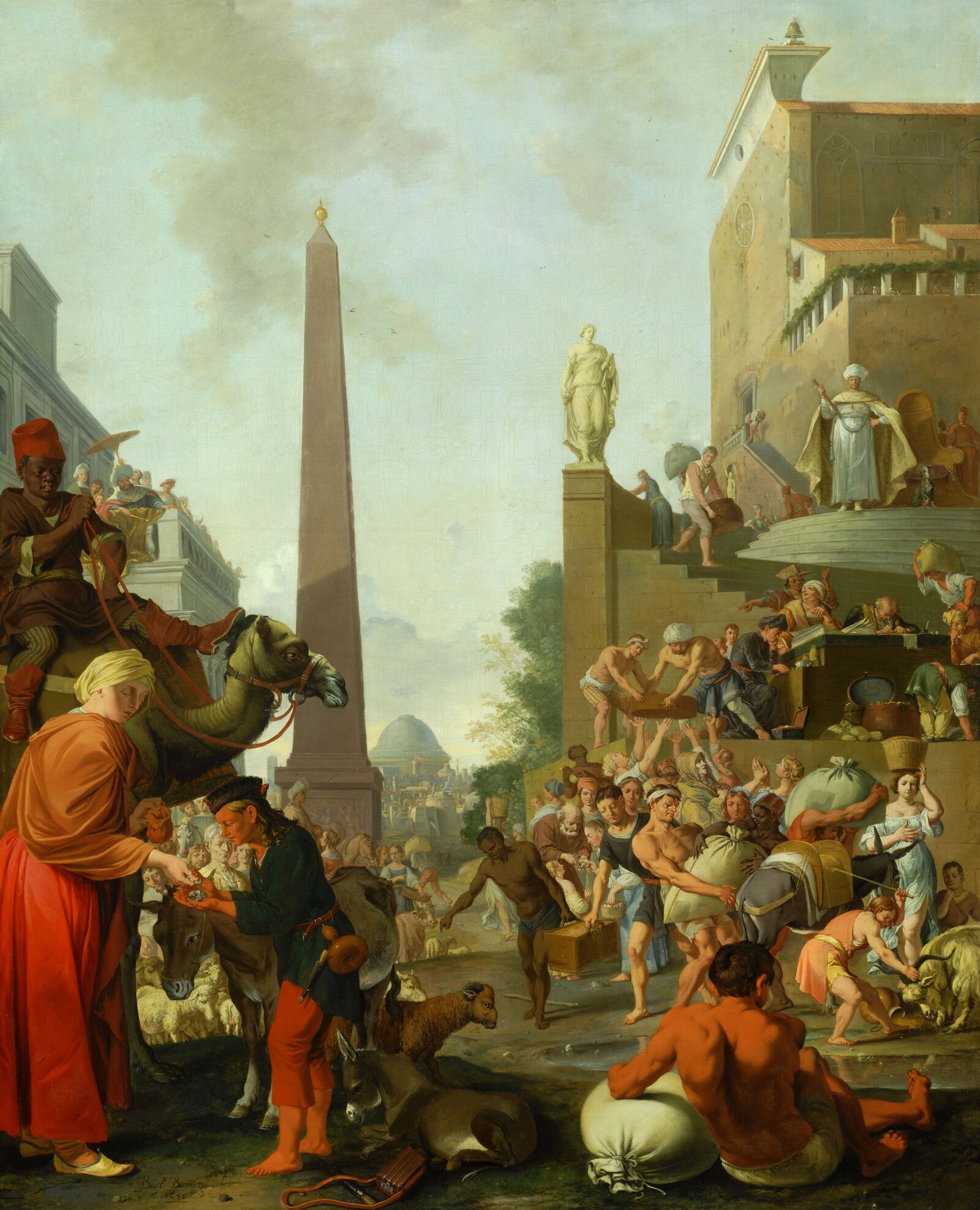 Bartholomeus Breenbergh: Joseph Distributing Corn in Egypt , 1655, The Barber Institute of Fine Arts, Birmingham