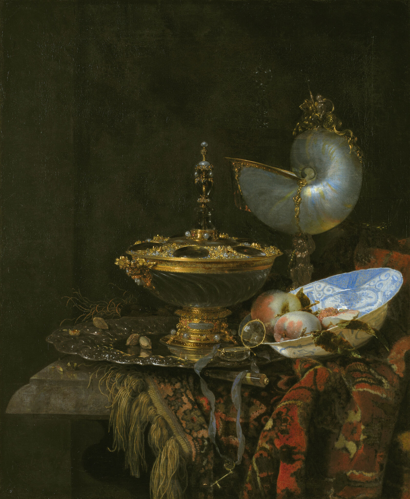 Willem Kalf: Pronkstilleven, 1678, Statens Museum for Kunst––National Gallery of Denmark, Copenhagen