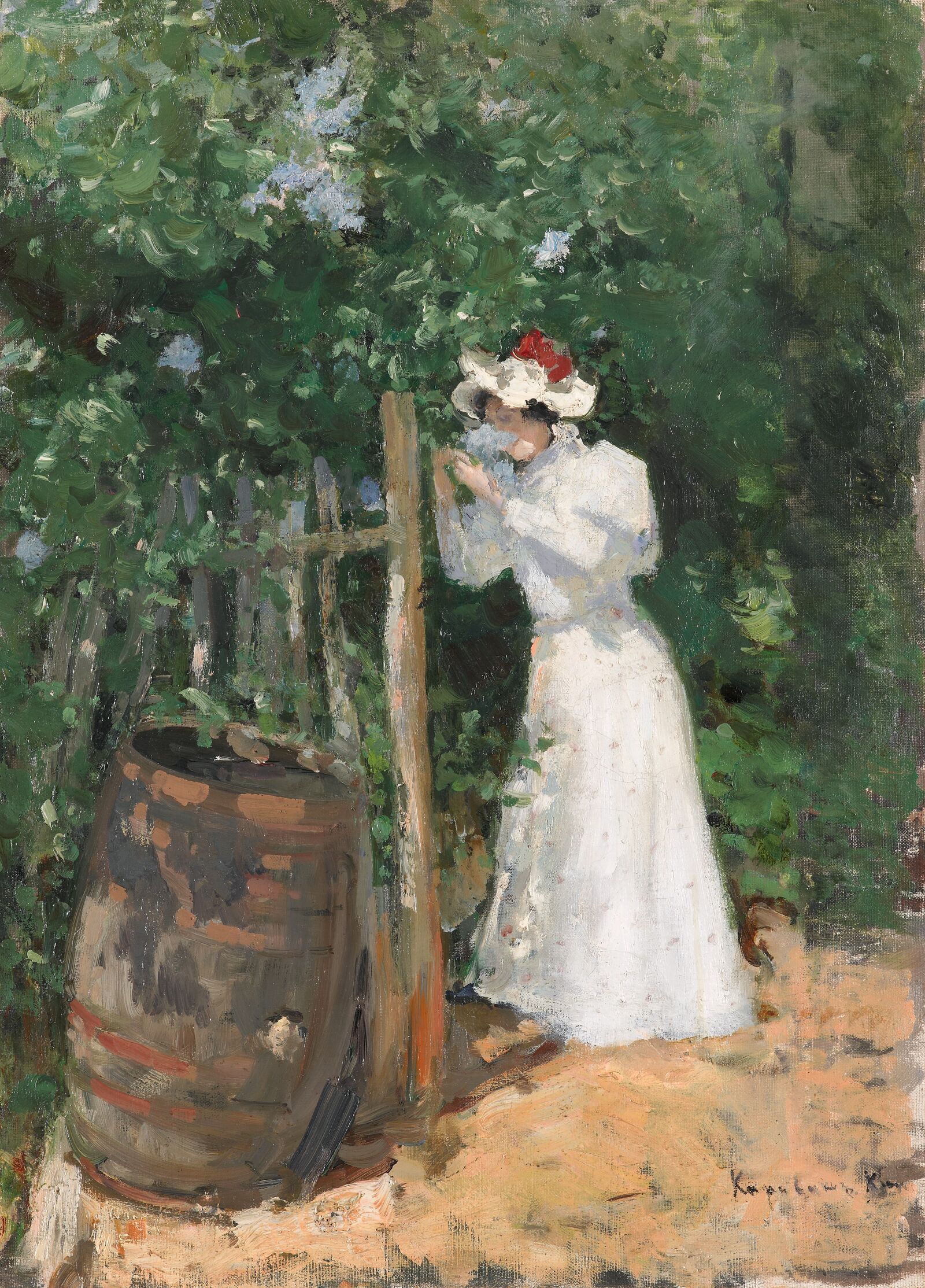 Konstantin Korowin: Im Sommer. Flieder, 1895, Staatliche Tretjakow-Galerie, Moskau