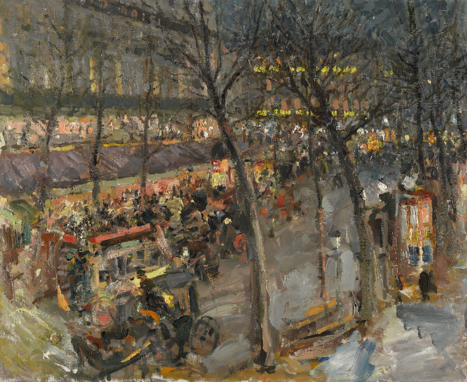 Konstantin Korowin: Paris. Café de la Paix, 1906, Staatliche Tretjakow-Galerie, Moskau
