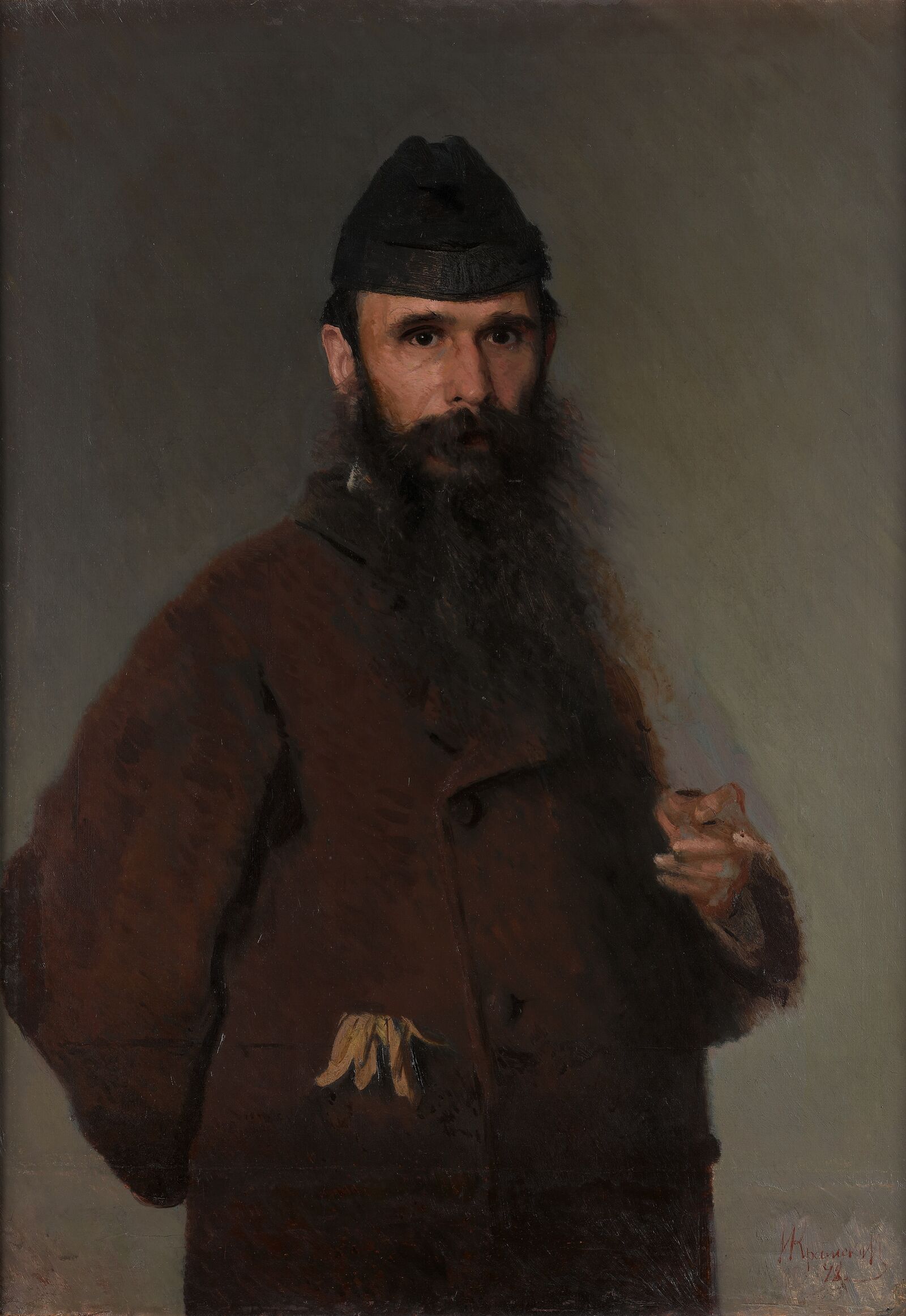 Iwan Kramskoi: Portrait des Malers Alexander Dmitrijewitsch Litowtschenko, 1878, Staatliche Tretjakow-Galerie, Moskau 