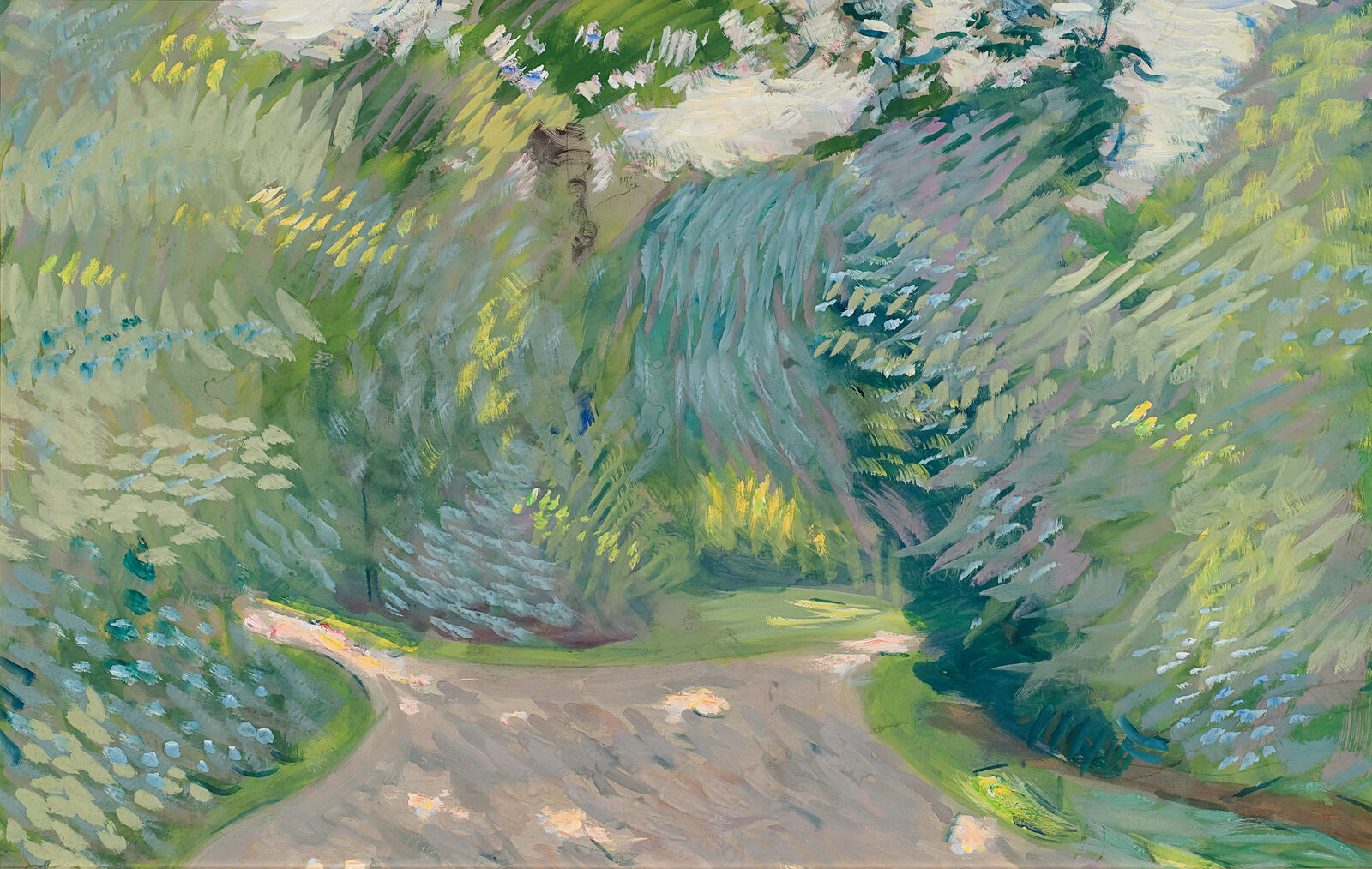 Wladimir Baranow-Rossiné: Grüner Garten, 1907/08, Sammlung Vladimir Tsarenkov, London