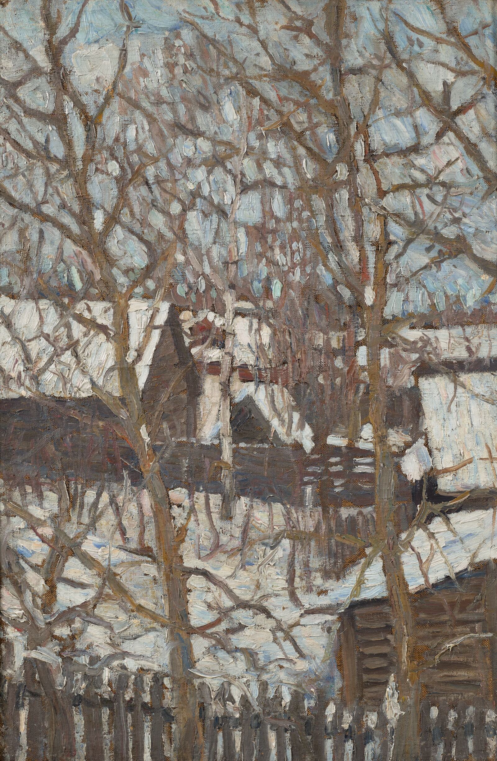 Robert Falk: Winter in Pokrow, 1905, Staatliche Tretjakow-Galerie, Moskau