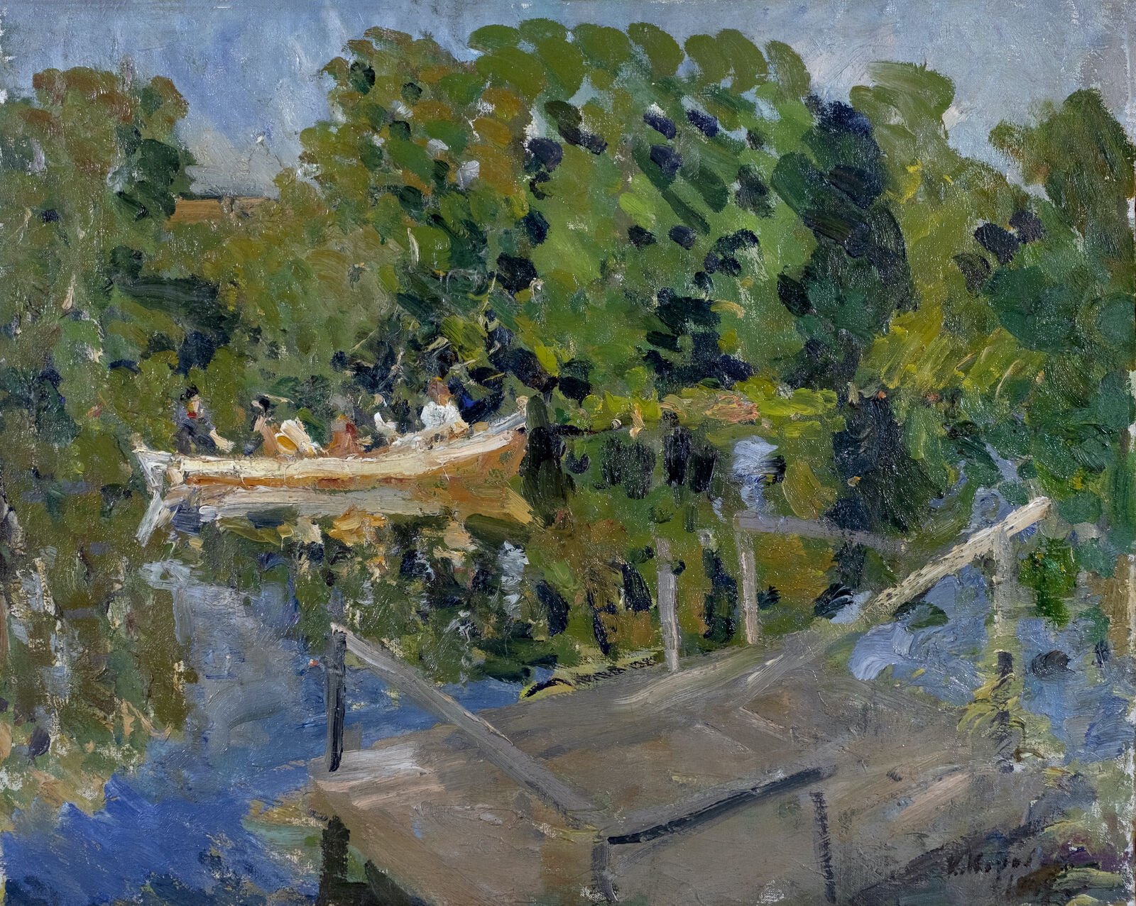 Konstantin Korowin: Teich. Studie, 1907, Staatliches Museum der Bildenden Künste der Republik Tatarstan, Kasan