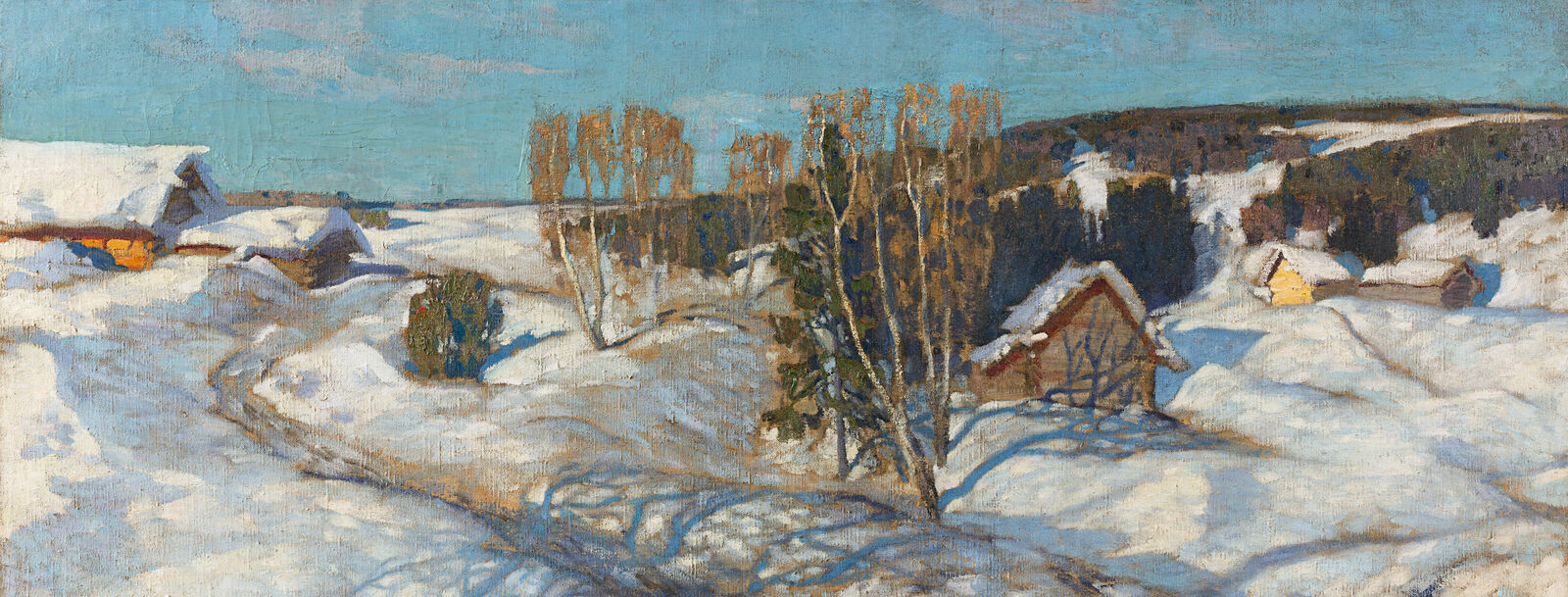 Stanislaw Shukowski: Blauer Schnee. Frühling, 1899, Staatliche Tretjakow-Galerie, Moskau