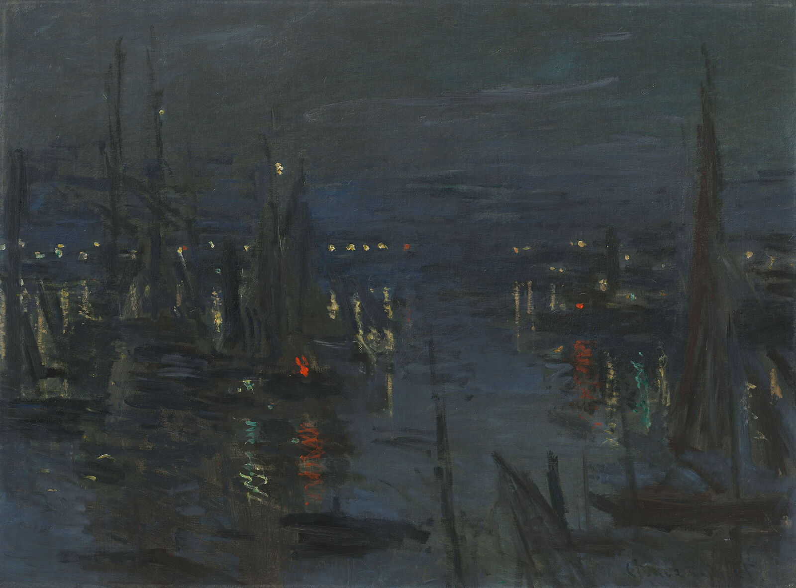 Claude Monet: Der Hafen von Le Havre am Abend, 1872