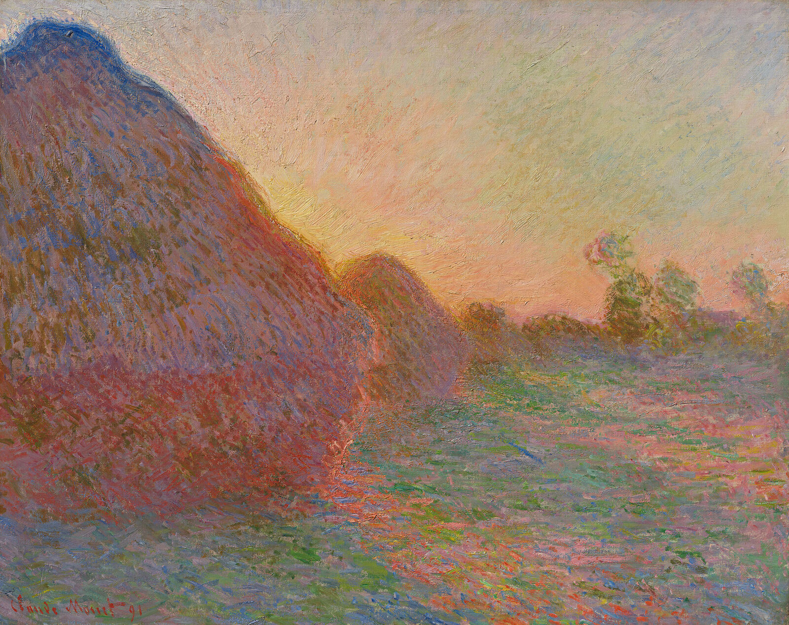 Claude Monet: Getreideschober, 1890