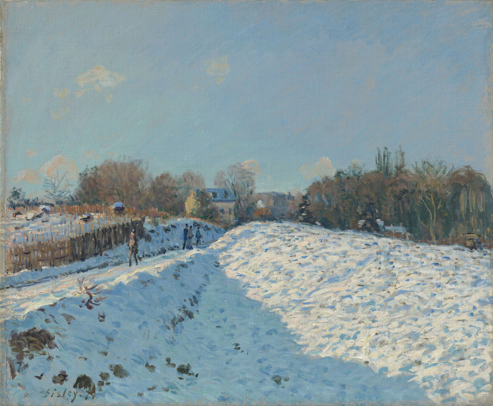 Alfred Sisley: Schnee in Louveciennes, 1874
