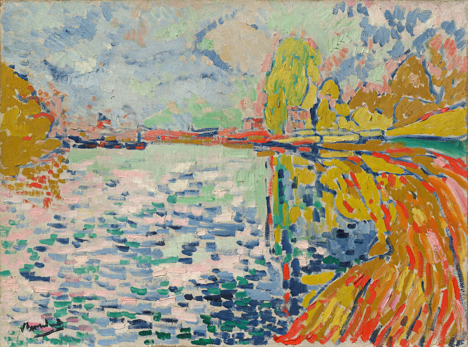 Maurice de Vlaminck: Seine-Ufer bei Bougival, 1906