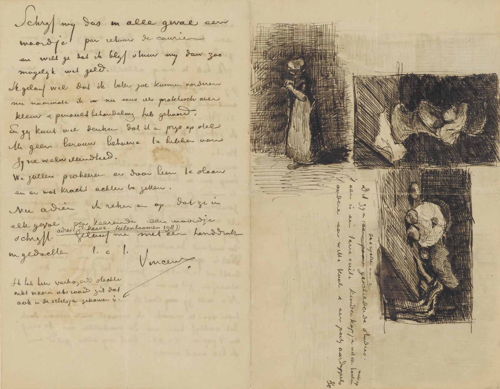 Vincent an Theo van Gogh, Dezember 1881, Den Haag, Brief 192, Van Gogh Museum, Amsterdam