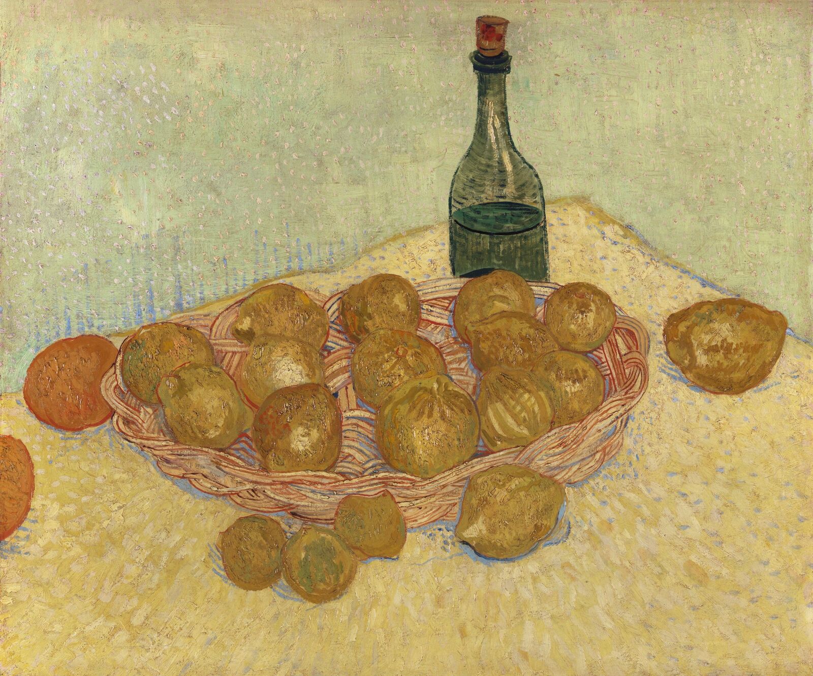 Korb mit Zitronen und Flasche, 1888, Kröller-Müller Museum, Otterlo