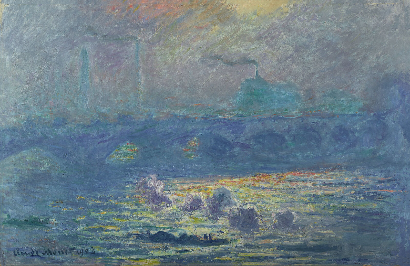 Waterloo Bridge, Sunlight Effect , 1903, Denver Art Museum