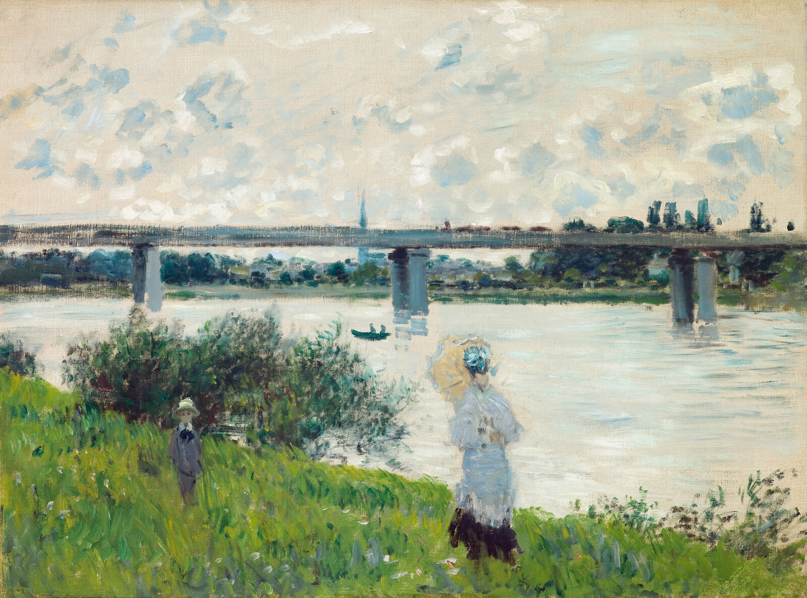 By the Bridge at Argenteuil, 1874, Saint Louis Art Museum
