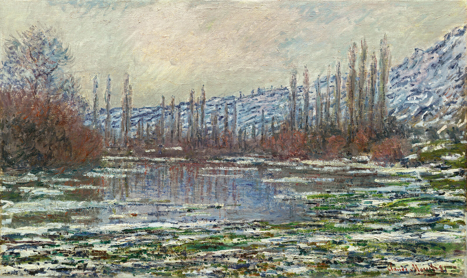 Melting of Floes at Vétheuil , 1880, Carmen Thyssen-Bornemisza Collection, on permanent loan to the Museo Nacional Thyssen-Bornemisza, Madrid